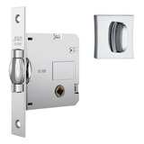Fechadura Pivotante Rolete Banheiro 1025 Quadrada Inox Stam