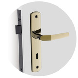 Fechadura Popline Interna Oxidada Soprano Esp 26 40x53 Cor Dourado escuro
