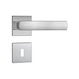 Fechadura Porta Interna 813 35 Escovado Roseta Aço Inox Stam