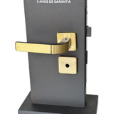 Fechadura Quadrada Porta Banheiro Wc 40mm Modena Bronze Mgm