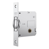 Fechadura Rolete Banheiro Wc Pivotante Stam 1025 Escovada 45