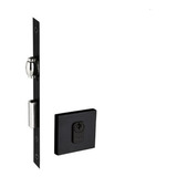 Fechadura Rolete Porta Pivotante Pado Preta Preto 40mm 453