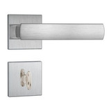 Fechadura Stam 823 35 Roseta Escovada Porta Banheiro