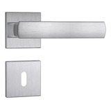 Fechadura Stam Porta Interna 813 35 Escovado Roseta Aço Inox