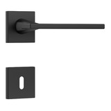 Fechadura Stam Preto Fosco 3000 Interna Roseta Quadrada 40mm
