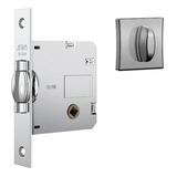 Fechadura Stam Rolete 1025 Pivotante Porta Banheiro Escovada