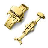 Fecho Borboleta Dourado Pulseira De Relógio Smartwatch 22mm