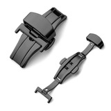 Fecho Borboleta Preto Pulseira De Relógio Smartwatch 22mm