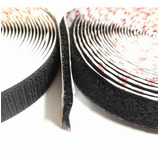 Fecho De Contato Velkro Preto 5cm 02 Lados Adesivados 3mts