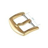 Fecho Fivela Aço Inoxidável Dourado Para Pulseira De Relógio Smartwatch 22mm Marca LTIMPORTS