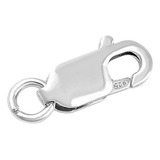 Fecho Mosquetão Corrente Pulseira Tornozeleira Prata 925