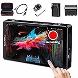 FEELWORLD CUT6S NP F970 Battery Charger 6 Monitor Case 6 Inch SDI HDMI Portable Video Recording Monitor Camera DSLR USB2 0 1920x1080 Full HD Screen Touch Screen Waveform HDR HDMI Loop Out LUT 4K