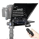 FEELWORLD TP2 Teleprompter Portátil De 8 Polegadas Para Laptop Câmera DSLR Tablet Smartphone Teleprompter IPad Teleprompter Com Controle Remoto Sem Necessidade De Montagem De Parafusos