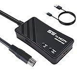 FeiEVER Cabo HDMI Para Conversor De Vídeo Sega Saturn Saída De Sinal Sega Saturn RGBS Para Consoles Sega Saturn Com Cabo HDMI Suporta Tela 16 9 4 3 Switch E Resolução 1080P 720P 