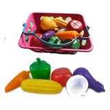 Feirinha Educativa Para Criança Cestinha Fruta E Legume 13pc