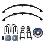 Feixes Molas 80cm Jumelos Fixação Eixo Carreta Reboque 500kg