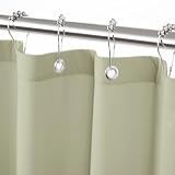 Felisa Forro De Cortina De Chuveiro De Tecido Dusty Sage Com 6 ímãs- 182 L X 182 C- Qualidade De Hotel E Cortina De Chuveiro De Pano Macio Para Banheiro- Lavável Na Máquina