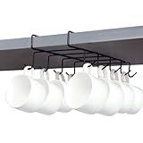 Fellibay Suporte Para Caneca Embaixo Do Armário Suporte De Xícara De Café Organizador De Canecas Para Pendurar Sob A Prateleira Para Armazenamento De Xícaras De Café E Utensílios De Cozinha 10