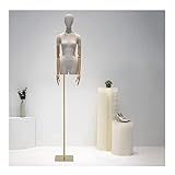 Female Mannequin Torso Manequim De Busto Feminino Torso Vitrine De Noivas De Loja De Roupas Corpo De Manequim Suporte De Metal Dourado Altura Ajustável Size Square Base 