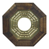 Feng Shui Quadro Baguá Do Céu Posterior Com Espelho 18cm