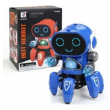 Feng Yuan Robo De Aranha Brinquedo Dança Canta Show De Luzes Cor Azul