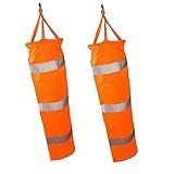 Fenteer 2x Biruta Vento Externa Com Argolas Refletoras