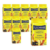 Fermento Biológico Seco Instantâneo Fleischmann 500gr Kit 10