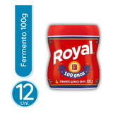Fermento Químico Em Pó Royal 100g 12 Unidades