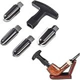 Ferramenta De Alargador De Cachimbo De Tabaco Kit Profissional De Alargador De Cachimbo De Tabaco De 4 Cabeças Com Cabo De Caixa De Presente Conjunto De Ferramentas De Removedor De Carbo