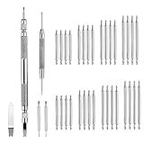 Ferramenta De Barra De Mola Conjunto De Ferramentas De Pulseira De Relógio Kit De Correção De Remoção De Tiras Com 3 Pontas Extras E Pinos De Aço Inoxidável Resistentes De 40 Peças