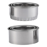 Ferramenta De Crimpagem Ravioli Maker Dumpling Skin Mold 6 U