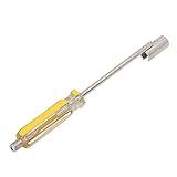 Ferramenta De Extração Bnc Cabeça F- Ferramenta De Remoção De Extrator De Conector F- Chave De Fenda Ergonômica Amarela- Ferramenta De Remoção De Porca De Antena