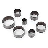 Ferramenta De Perfuração De Couro 7 Peças Conjunto De Corte De Matriz Faça Você Mesmo Formato Redondo De Couro Molde De Artesanato Circular Feito à Mão Perfurador De Couro Artesanal Sem Retangular Coração Quadrado Conjunto De Moldes De Perfuração Conjunto Apenas Cortador De Punção Pacote Com 7