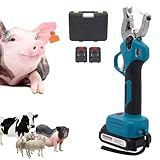 Ferramenta Elétrica De Marcação De Gado Com Contagem Automática Aplicador De Brinco De Animal Força De Retorno Forte Para Bovinos Suínos Ovinos E Caprinos