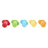 Ferramentas De Argila De Polímero Extrusora De Argila Espremedor De Argila 5 Peças De Plástico Diy Extrusora Colorida Para Crianças Brincando De Argil