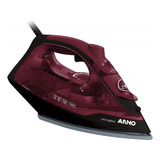 Ferro A Vapor Arno Ultragliss Com Base Durilium Airglide Fmv Cor Rosa E Preto 220v