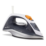 Ferro De Passar A Vapor Britânia Bfv2000b Base Antiaderente Cor Branco cinza 110v