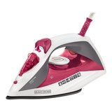 Ferro De Passar Roupa Black Decker Com Vaporizador Com Base Antiaderente Rosa Modelo Fx2200 110v