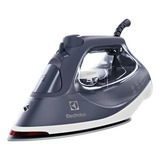 Ferro De Passar Seco E Vapor Electrolux Antiaderente Base Cerâmica Vapor Vertical Extra 1500w Azul Marinho Esi60 127v