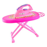 Ferro E Tábua De Passar Roupa Infantil Brinquedo Menina Rosa