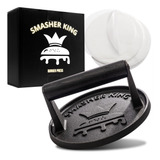 Ferro Fundido Burger Press Smasher King Premium Com Papel Pa