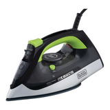 Ferro Passar Base Cerâmica Antigotejamento Black Decker Cor Preto verde 220v