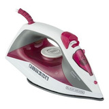 Ferro Passar Vapor Blackdecker Fx2200 Antiaderente1200w Cor Branco rosa 110v