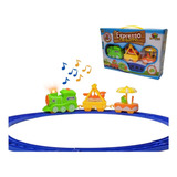 Ferrorama Pista Trenzinho Locomotiva Bebê Infantil Luzes Som