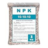Fertilizante Adubo NPK 10 10 10 Para Plantas Frutas Flores Rosa Do Deserto Samambaia 3kg