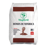 Fertilizante Substrato Húmus De Minhoca 2 Kg Mogi Fertil