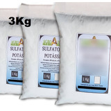 Fertilizante Sulfato De Potassio 3kg Hidroponia Soluvel