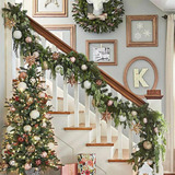 Festão Aramado Luxo 2 70m Decoração Natal Verde 200 Galhos
