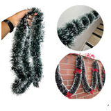 Festão Verde Escuro Nevado 5mx7cm Decoração De Natal