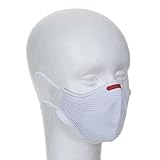 FIBERKNIT Máscara Fiber Knit AIR 30 Filtros De Proteção Suporte 3D Adulto Unissex Branco White G Masculino 